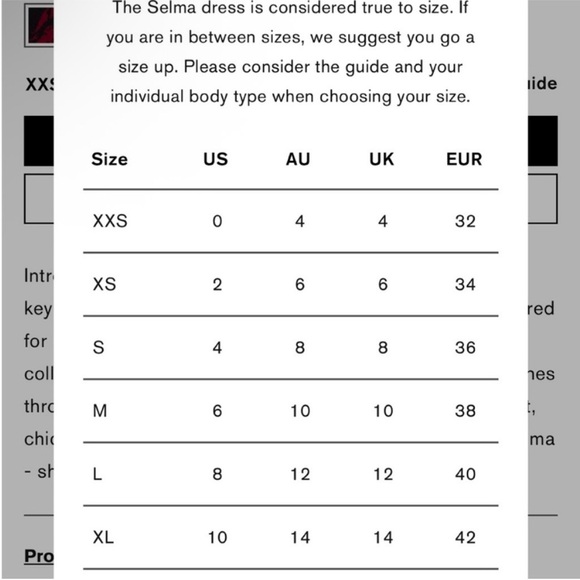 Realisation Par the Selma dress in euphoria noir, size small, unworn - Picture 14 of 14